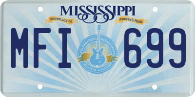 MS license plate MFI699