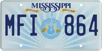 MS license plate MFI864