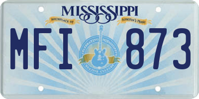 MS license plate MFI873