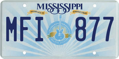 MS license plate MFI877