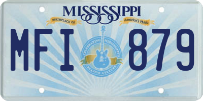 MS license plate MFI879