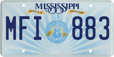 MS license plate MFI883
