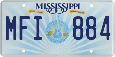 MS license plate MFI884