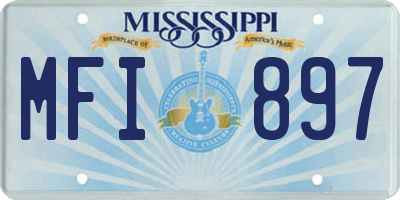 MS license plate MFI897