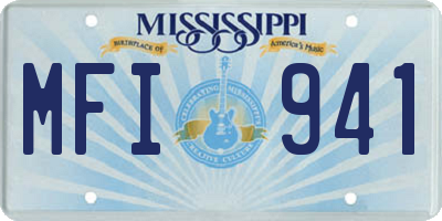 MS license plate MFI941