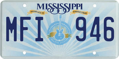 MS license plate MFI946