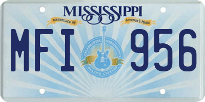 MS license plate MFI956