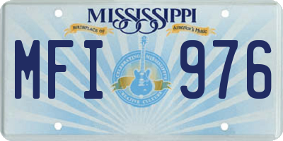 MS license plate MFI976