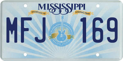 MS license plate MFJ169