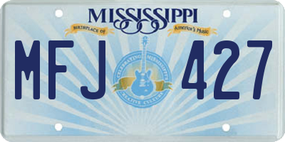 MS license plate MFJ427