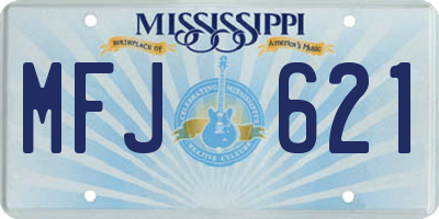 MS license plate MFJ621
