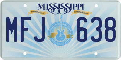 MS license plate MFJ638