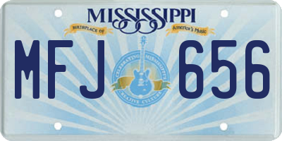 MS license plate MFJ656