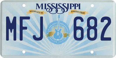 MS license plate MFJ682