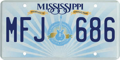 MS license plate MFJ686