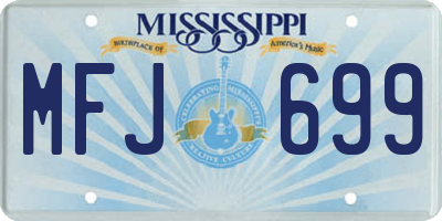 MS license plate MFJ699