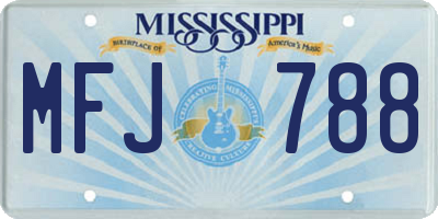 MS license plate MFJ788