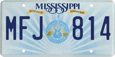 MS license plate MFJ814