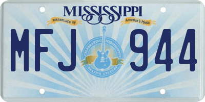 MS license plate MFJ944