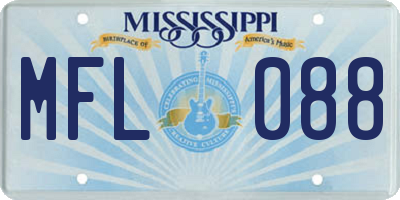 MS license plate MFL088