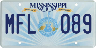 MS license plate MFL089
