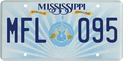 MS license plate MFL095