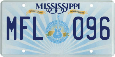 MS license plate MFL096
