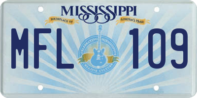 MS license plate MFL109