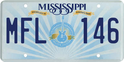 MS license plate MFL146