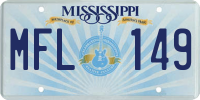 MS license plate MFL149