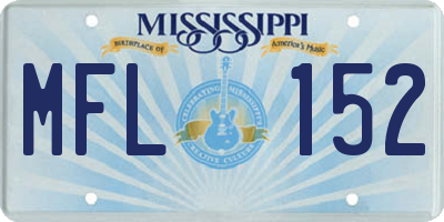 MS license plate MFL152