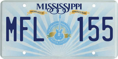 MS license plate MFL155