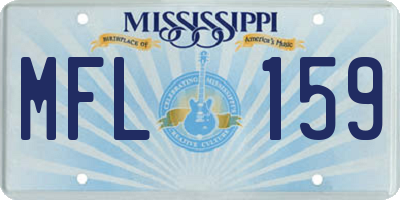MS license plate MFL159