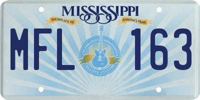 MS license plate MFL163