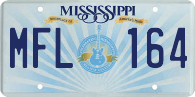 MS license plate MFL164