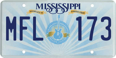 MS license plate MFL173