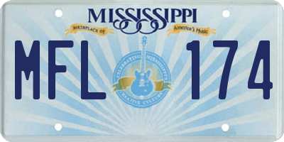 MS license plate MFL174