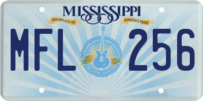 MS license plate MFL256