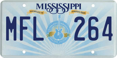 MS license plate MFL264