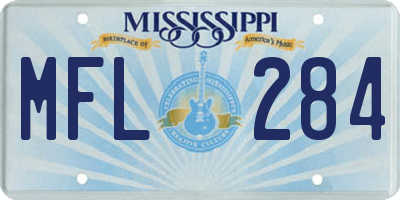 MS license plate MFL284
