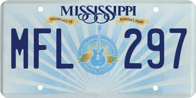 MS license plate MFL297