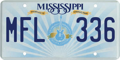 MS license plate MFL336