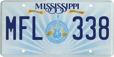 MS license plate MFL338