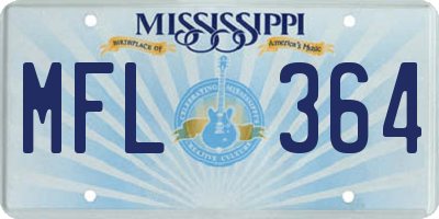 MS license plate MFL364