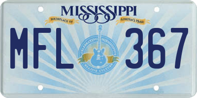 MS license plate MFL367
