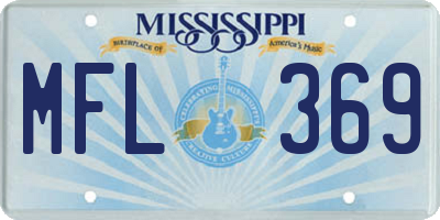 MS license plate MFL369