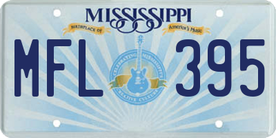 MS license plate MFL395