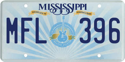 MS license plate MFL396