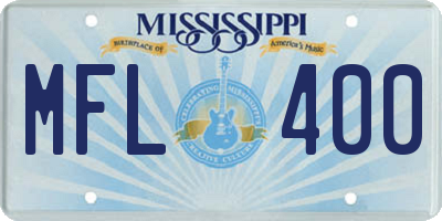 MS license plate MFL400
