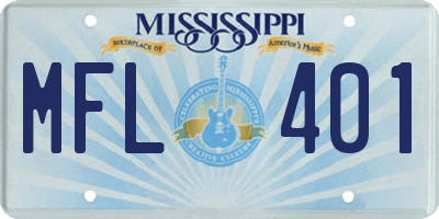 MS license plate MFL401